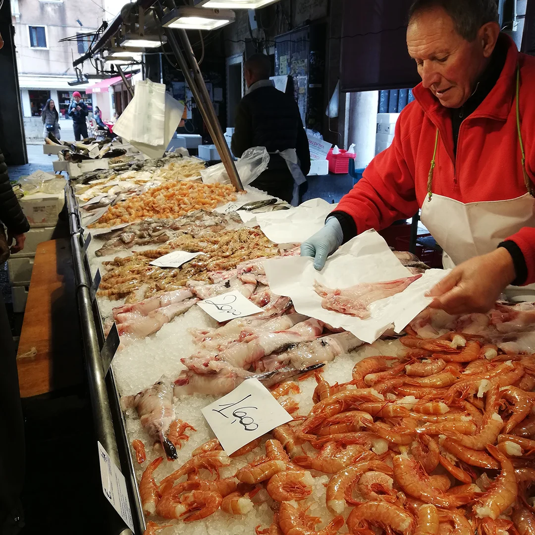 Rialto Market & Seafood Cooking Class in Murano